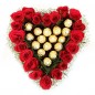 20 roses n 16 ferrero rocher bouquet
